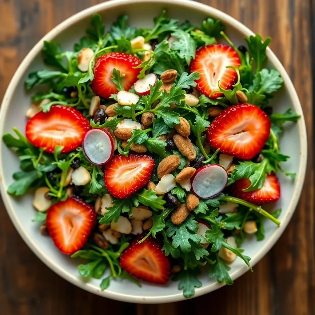 Wild Arugula & Strawberry Salad