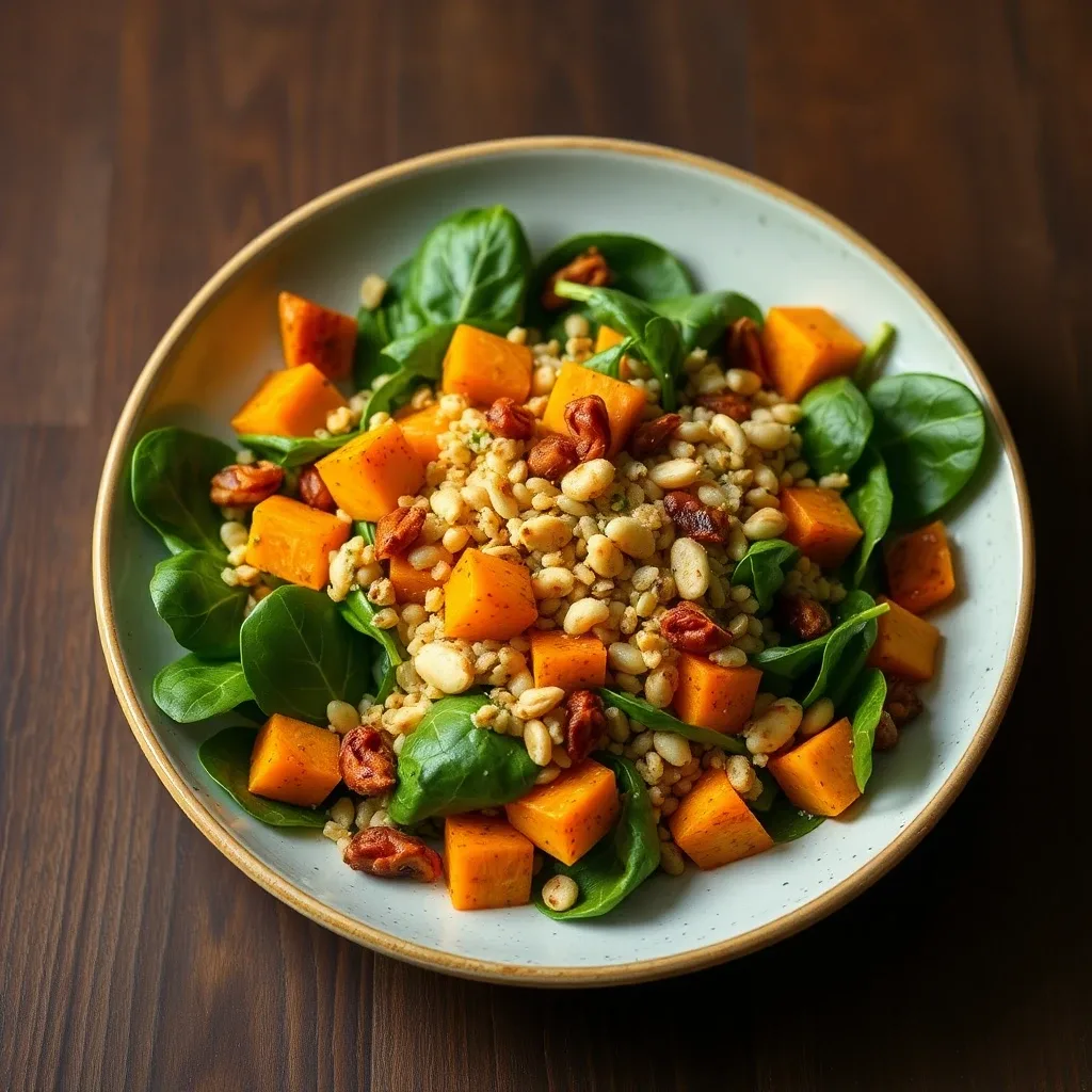 Roasted Butternut & Farro Salad