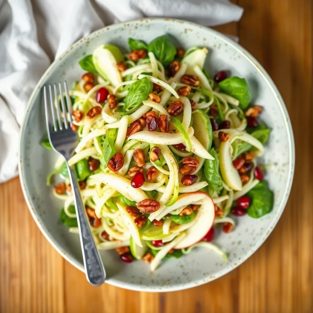 Shaved Brussels & Apple Slaw