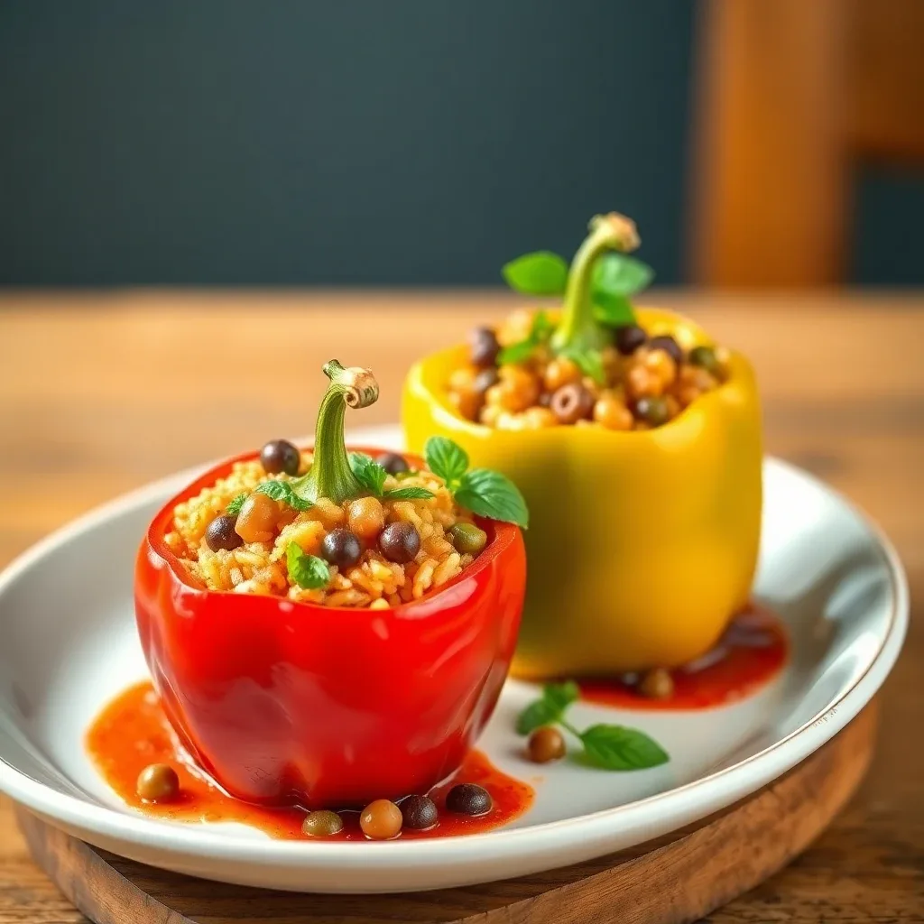Stuffed Bell Pepper Duo